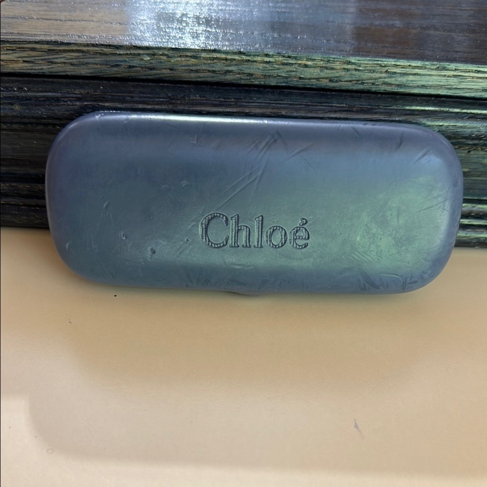 Chloe Blue Gray Eyeglasses Case